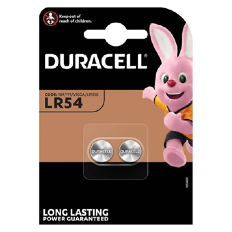 Duracell batterij knoopcel LR54 per stuk