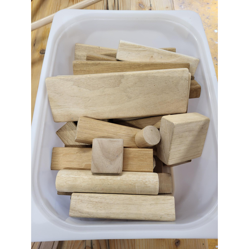 Houten bouwblokken