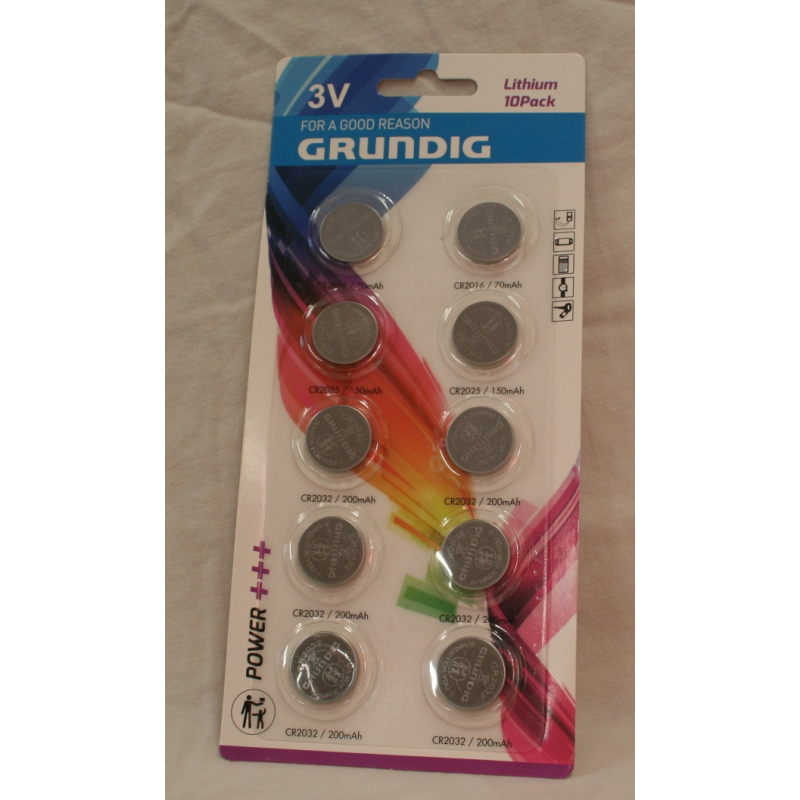 Grundig batterij knoopcel CR2016 per stuk